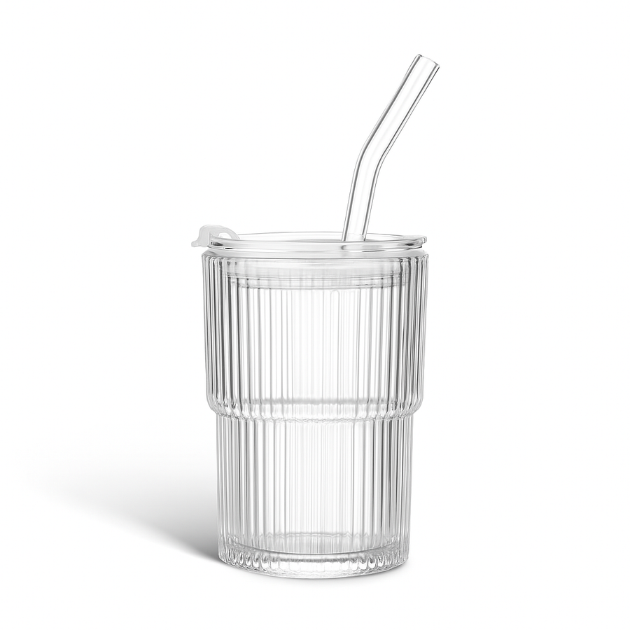 Perle™ Striped Ice Coffee Glass