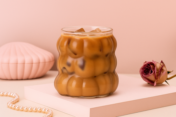 Customer using Atelier Saphir glass