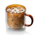 Mirage™ Glass Mug — Warm Amber (hero angle)