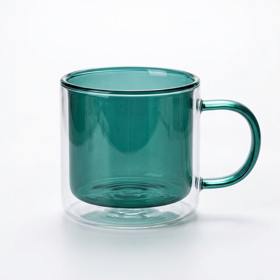 Mirage™ Glass Mug — Sage Green (hero front)
